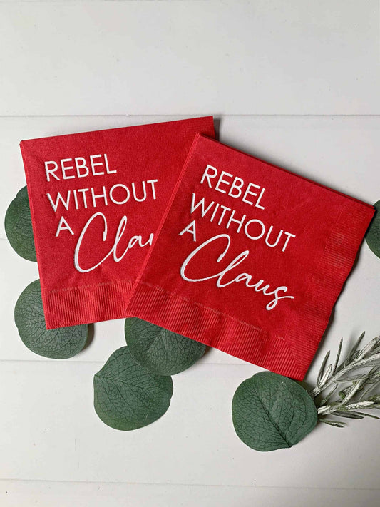 Christmas Cocktail Napkins | Rebel Without A Claus