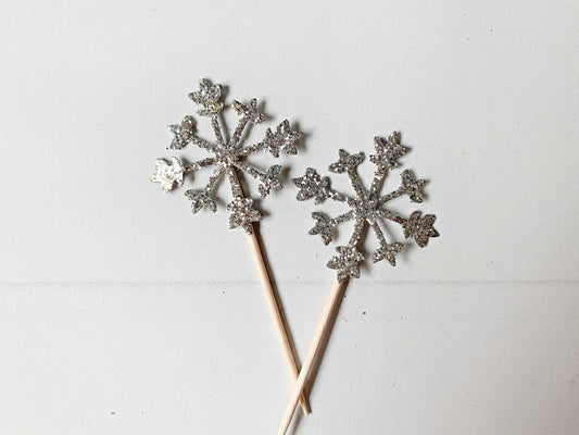 Snowflake Cupcake Toppers