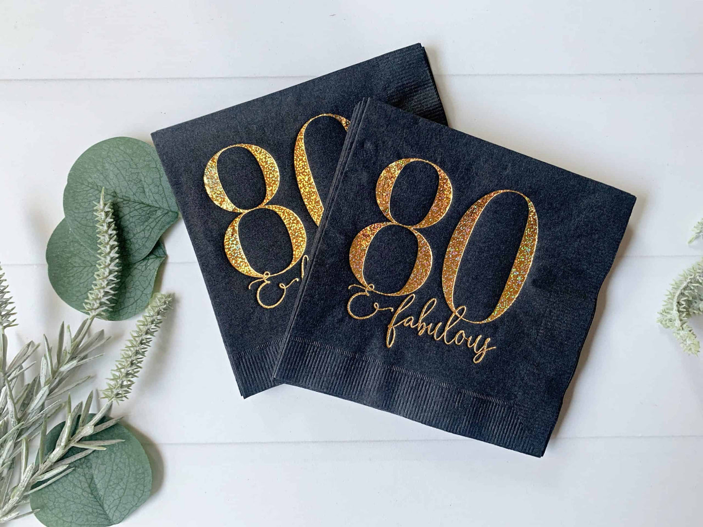 80 & Fabulous Cocktail Napkins