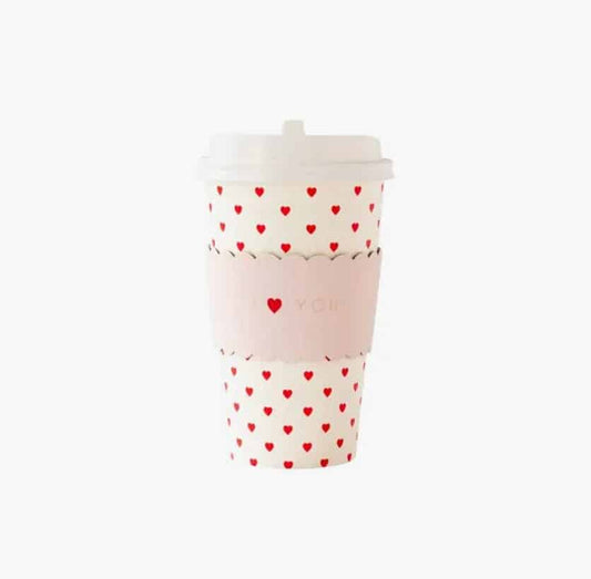 I Love You Heart Coffee To Go Cups