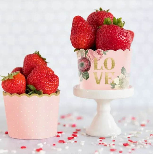 Love Pink Baking Cups
