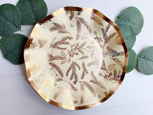 Winter Botanical Dessert Plate/Bowl
