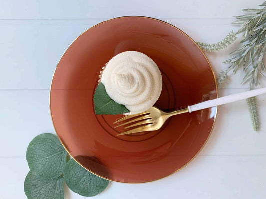 Terra Cotta Dessert Plates - Plastic