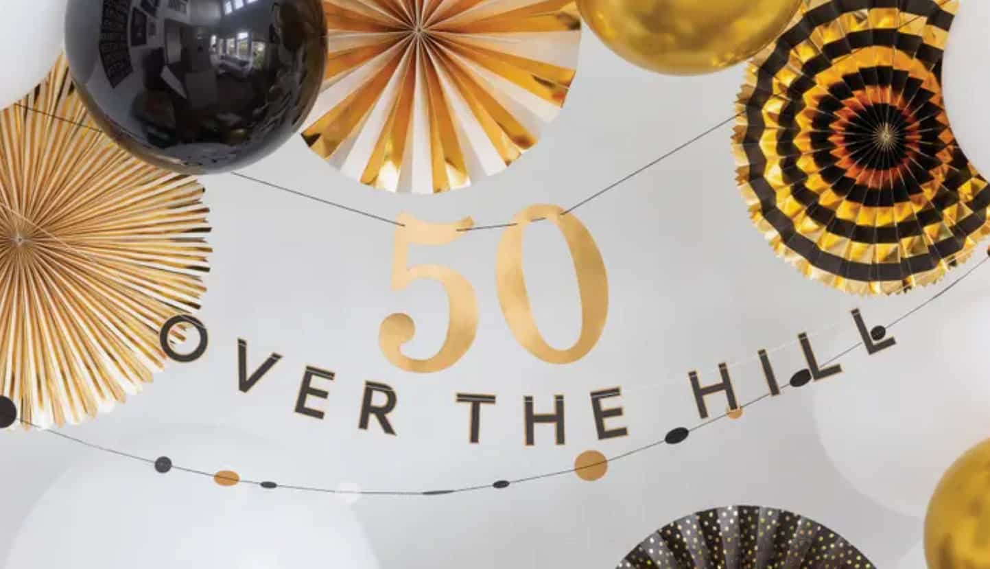 Over the Hill Banner - 40th, 50th