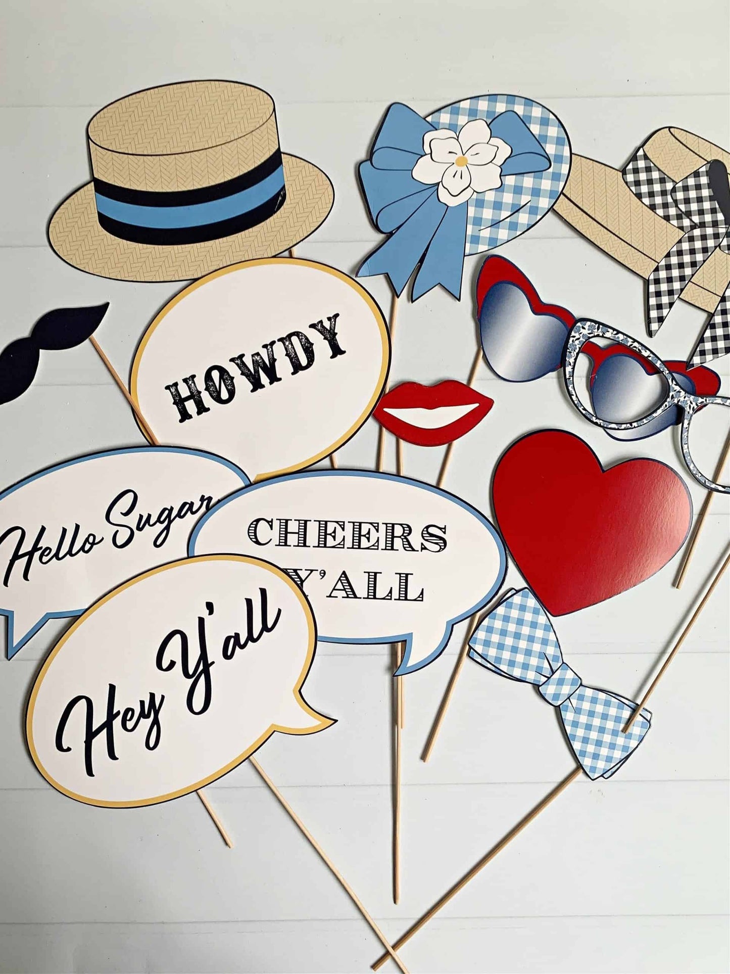 Derby Party Photo Props