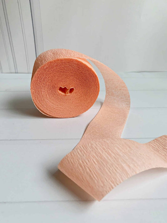 Peach Streamers for Fringe Backdrops