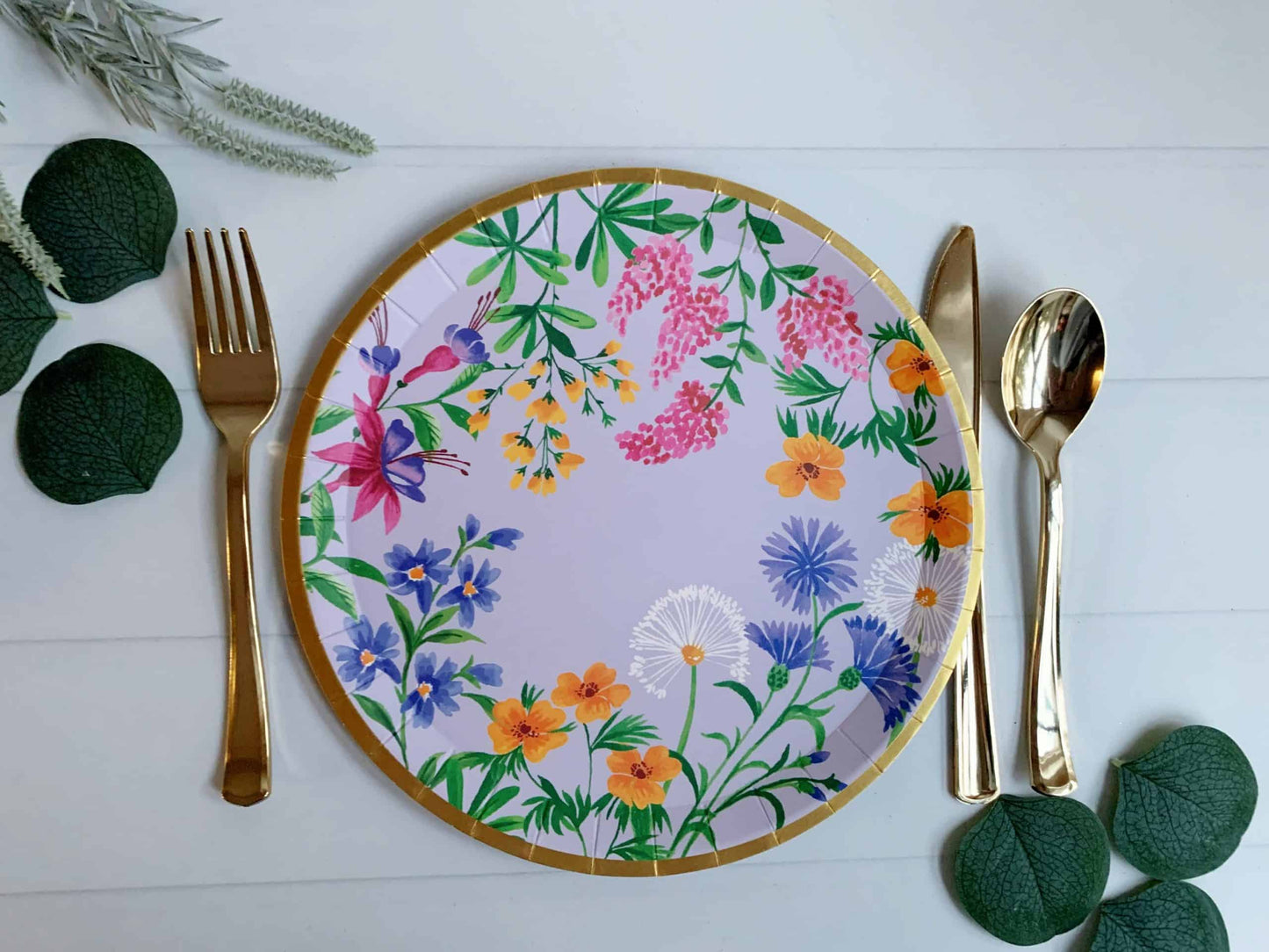 Wildflower Garden Party Dinner Plates
