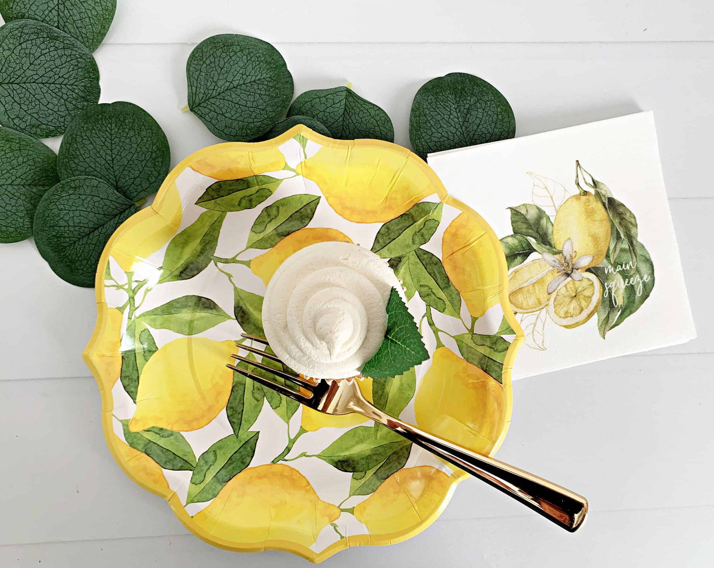 Lemon Party Dessert Plates