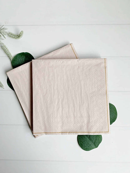 Linen Colored Cocktail Napkins