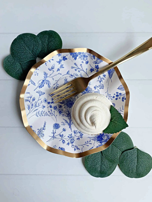 Blue Toile Dessert Bowls
