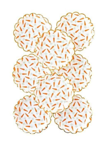 Watercolor Carrot Paper Plates