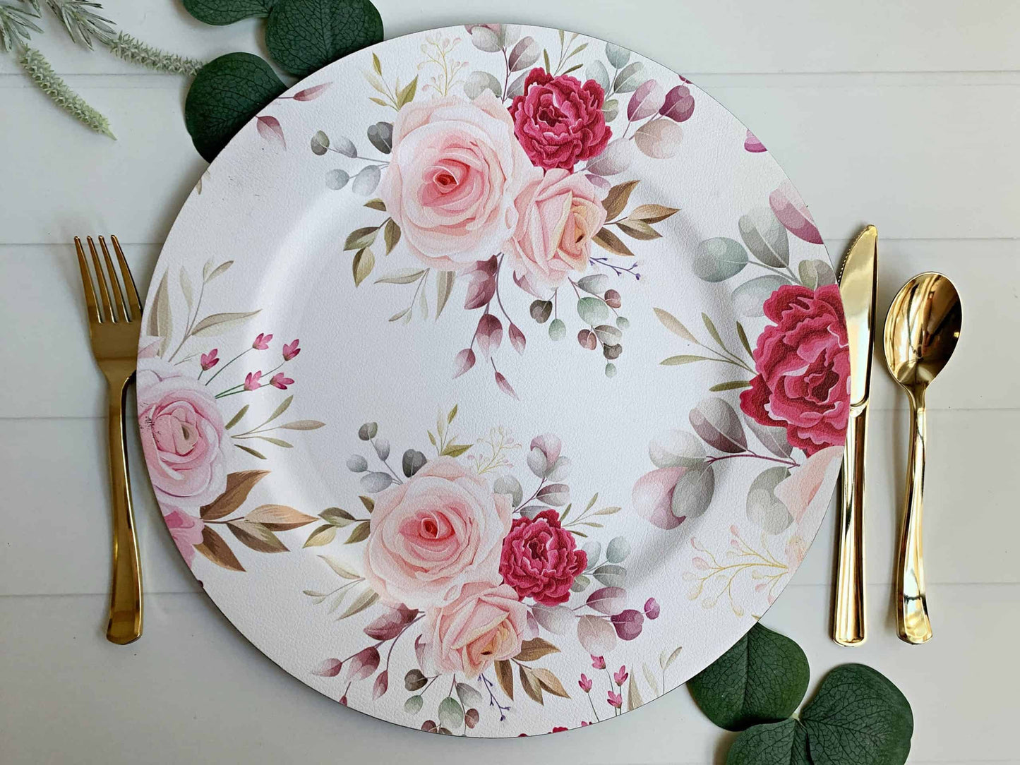 Tea Party Floral Charger