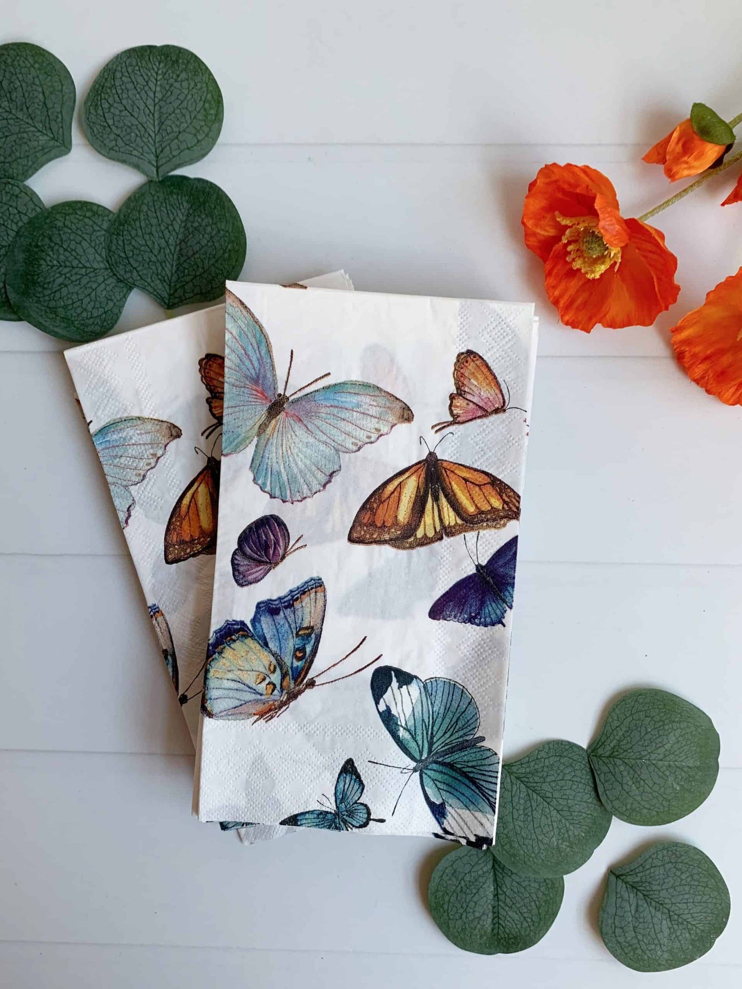 Butterfly Dinner Napkins or Guest Towels