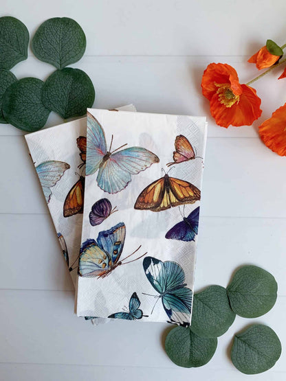 Butterfly Dinner Napkins or Guest Towels