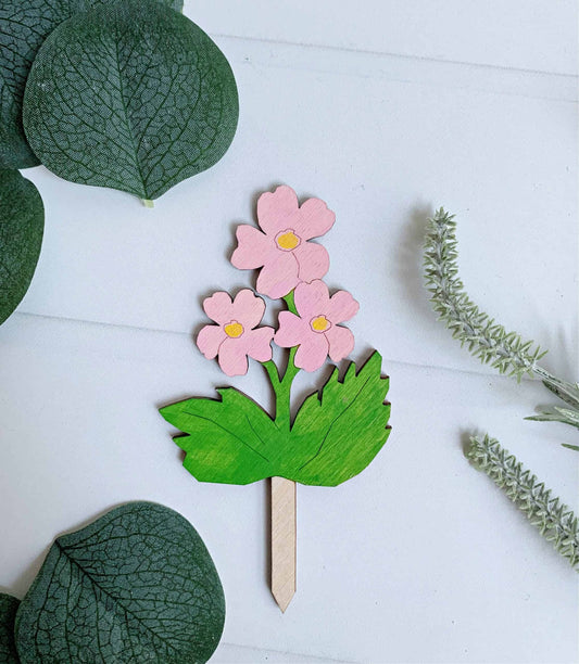 Pink Floral Cake Pick