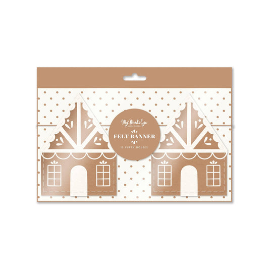 Gingerbread House Felt Garland