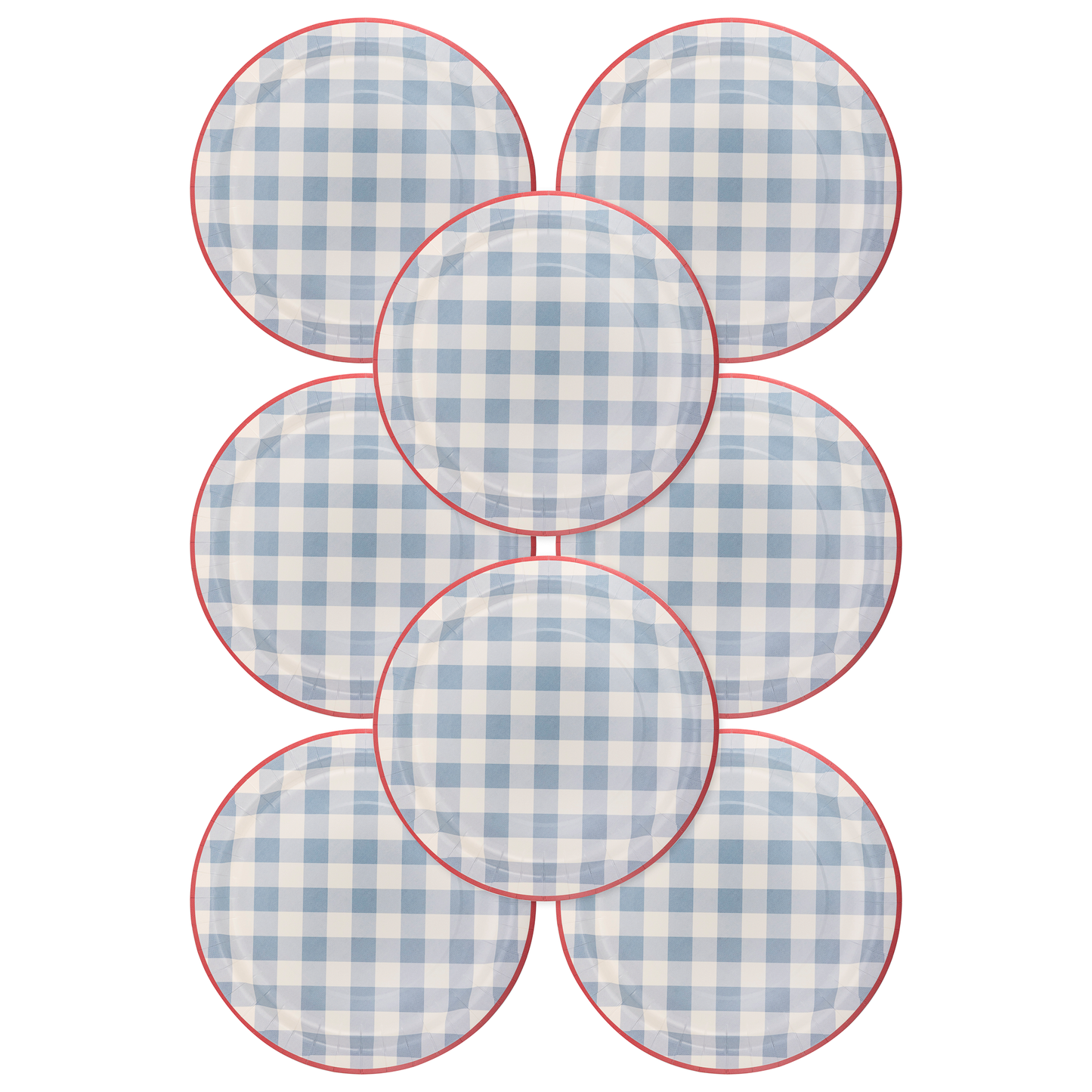 Hamptons Blue Gingham Plates