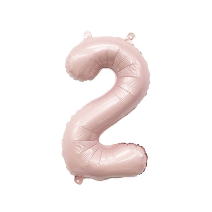 Barely Blush Mylar Number Balloons (32 Inches): 2