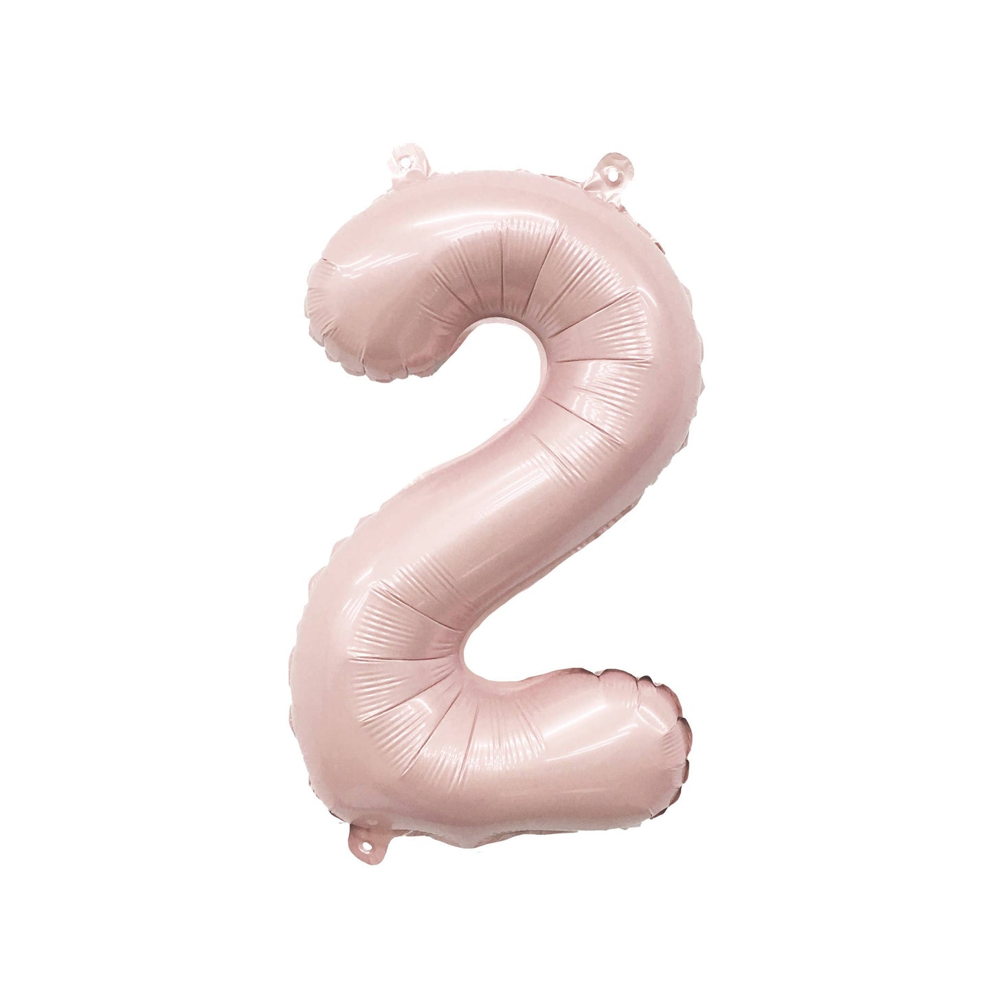 ZERO (0) Barely Blush Mylar Number Balloons (32 Inches)