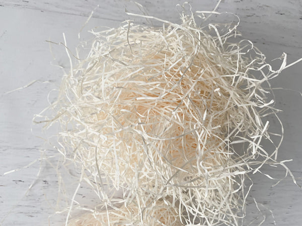 1.5 OZ Bag (Medium) Ivory Fine Cut Shredded Paper
