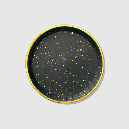 Starry Night Party Plates Large 9 Inch - Space Party Plates, 10 Pack