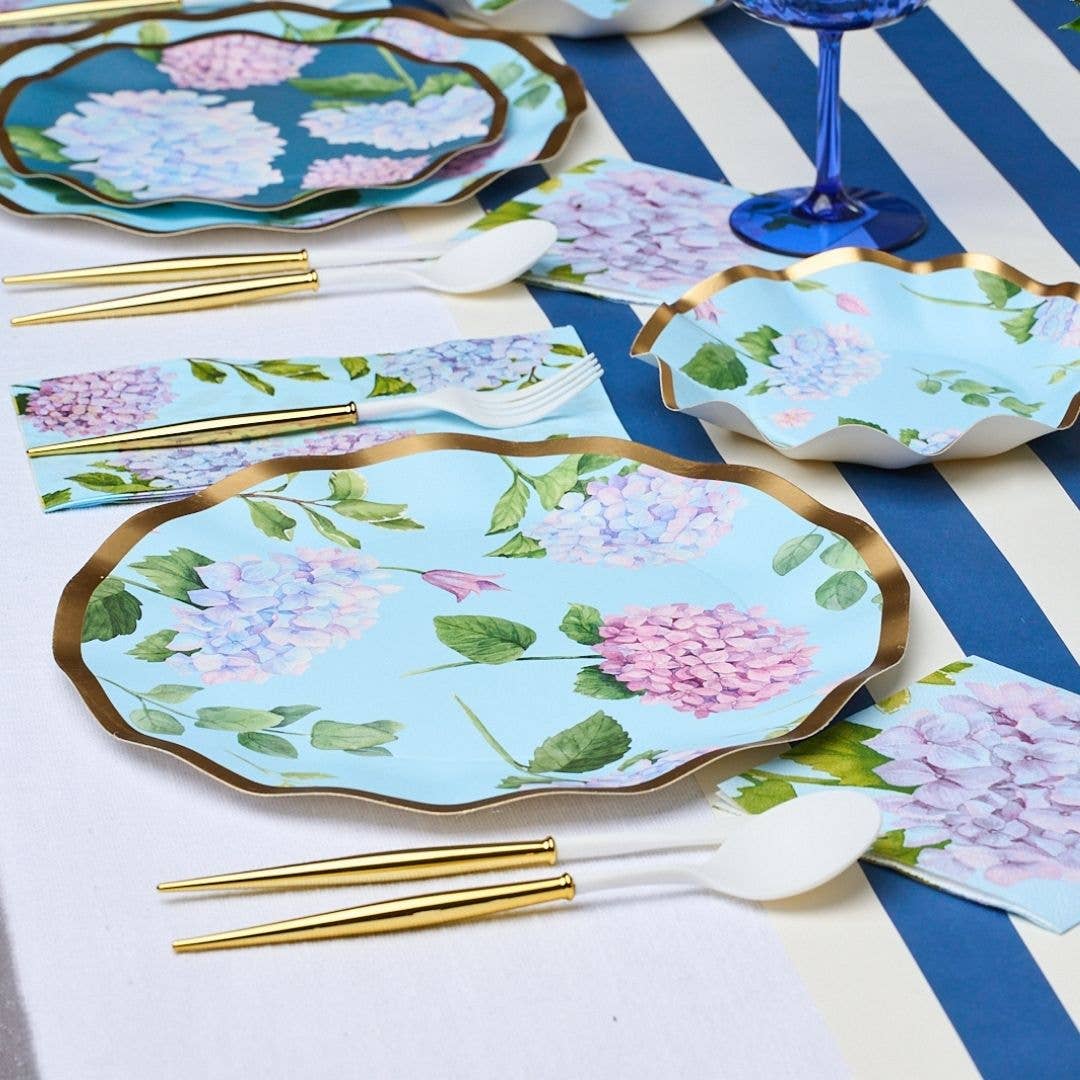 Blue Hydrangea Dinner Plates
