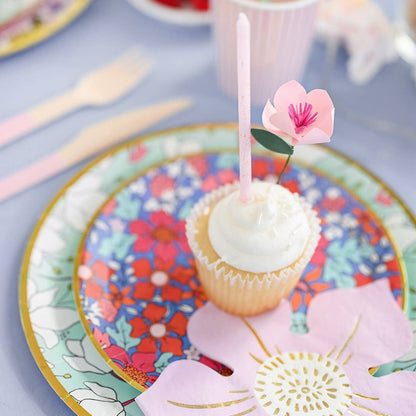 Baby in Bloom - Paper Flower Cupcake Toppers