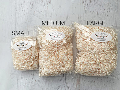 1.5 OZ Bag (Medium) Ivory Fine Cut Shredded Paper
