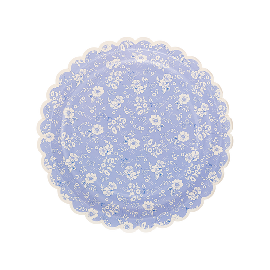 Liberty Floral Lavender Tea Party  Paper Plate