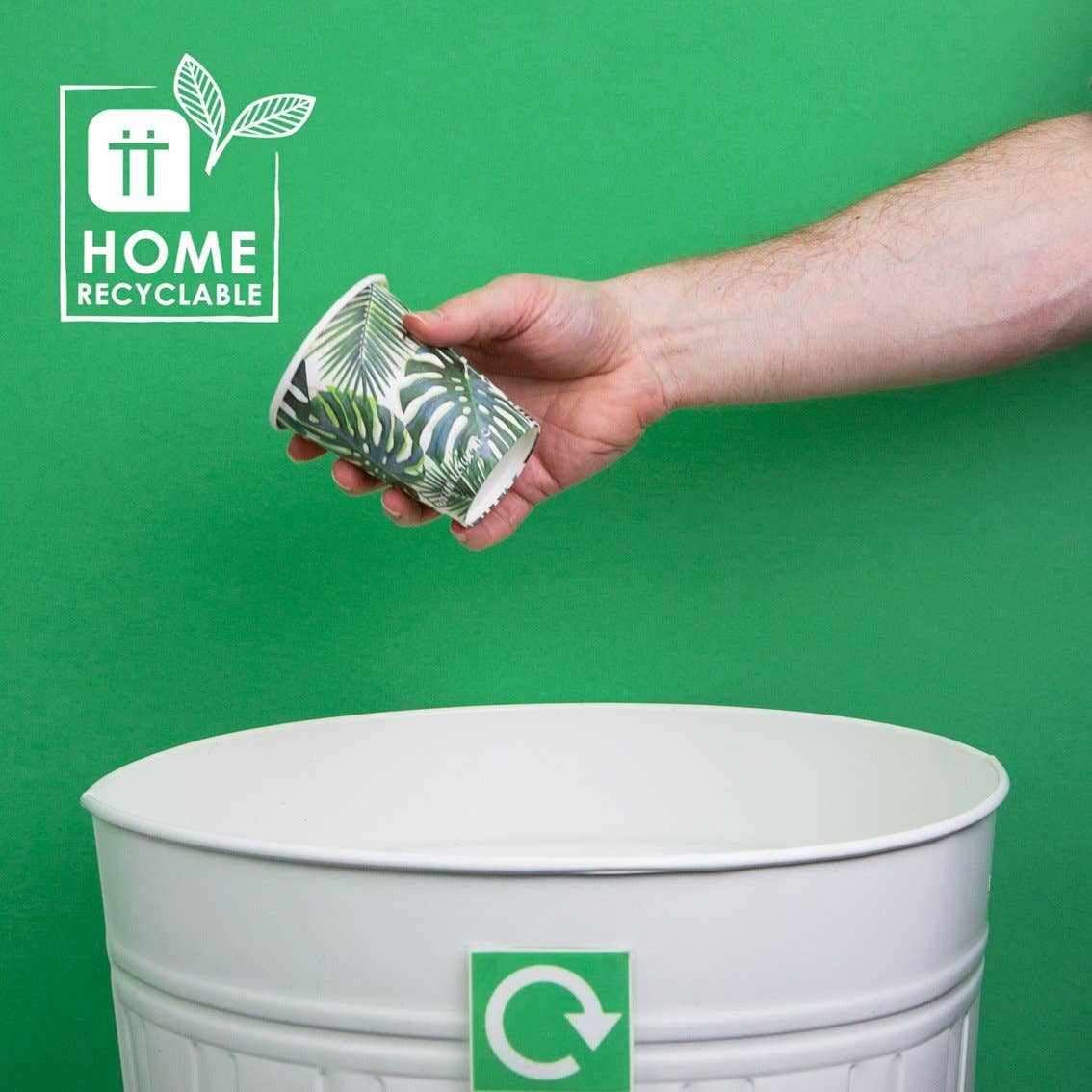 Tropical Leaf Paper Cups