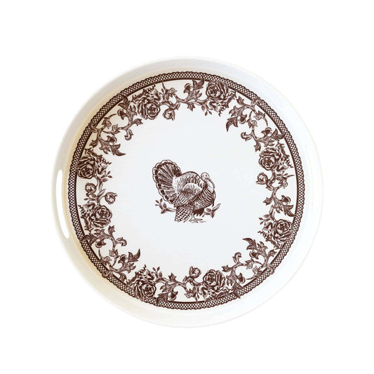 Turkey Toile Serving Tray