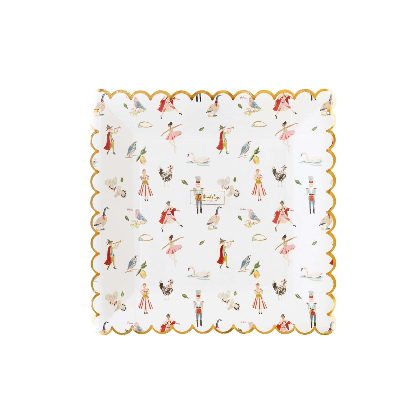 12 Days of Christmas Square Plates