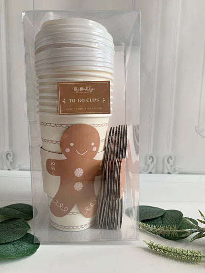 Gingerbread Man Coffee To Go Cups