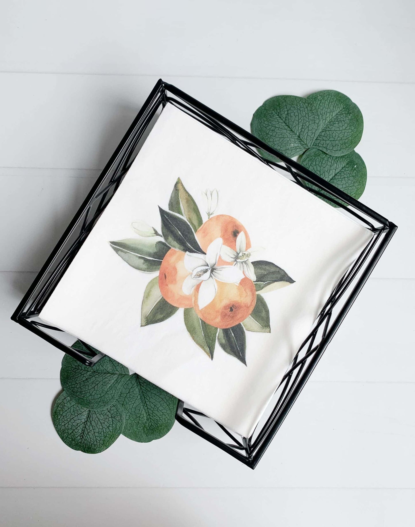 Black Luncheon Napkin Caddy