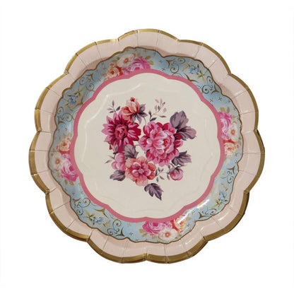 Tea Party Ideas - Floral Paper Plates