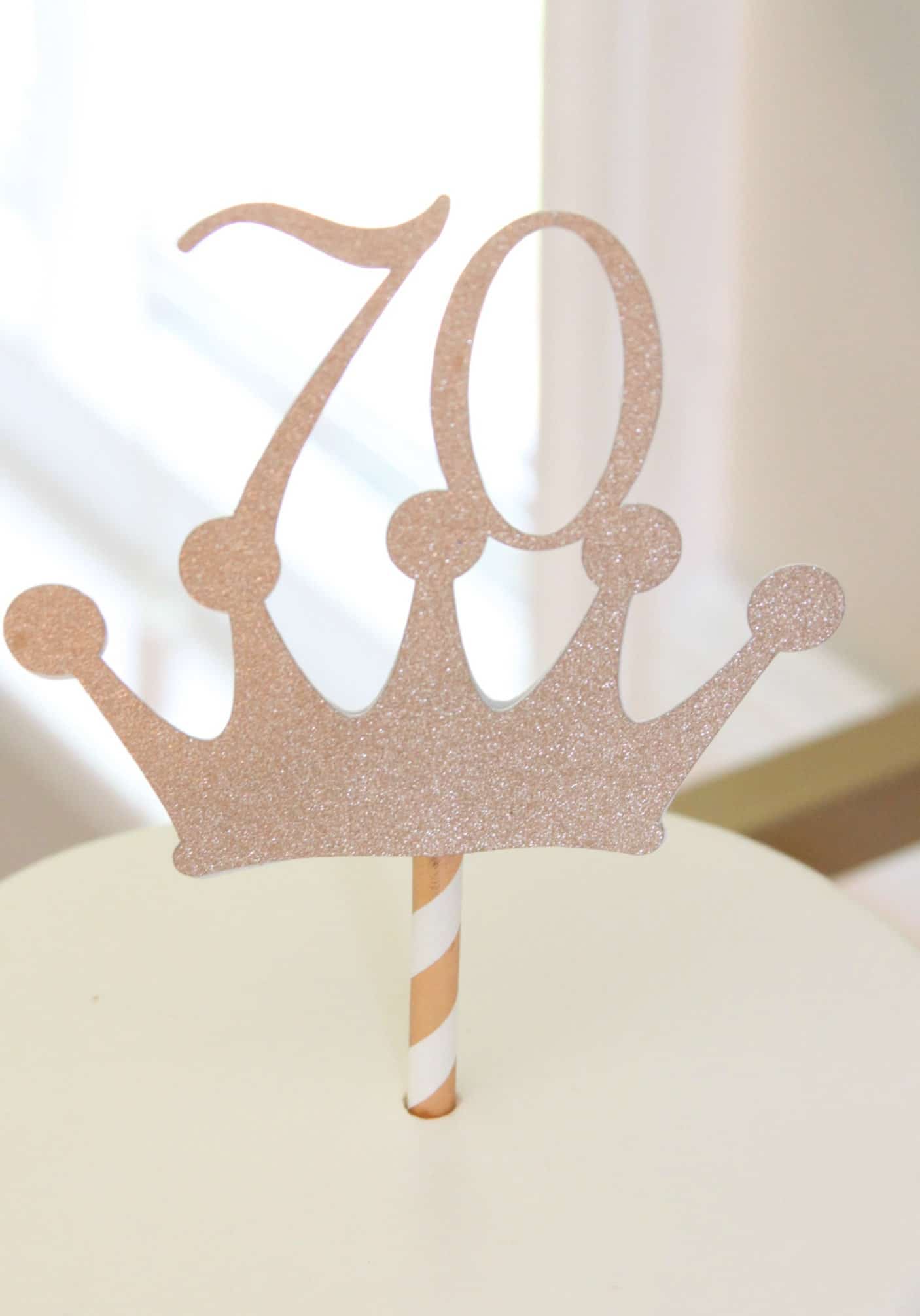 70th Birthday Cake Topper