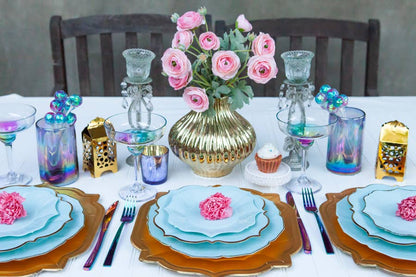 Sky Blue Lunch Plates