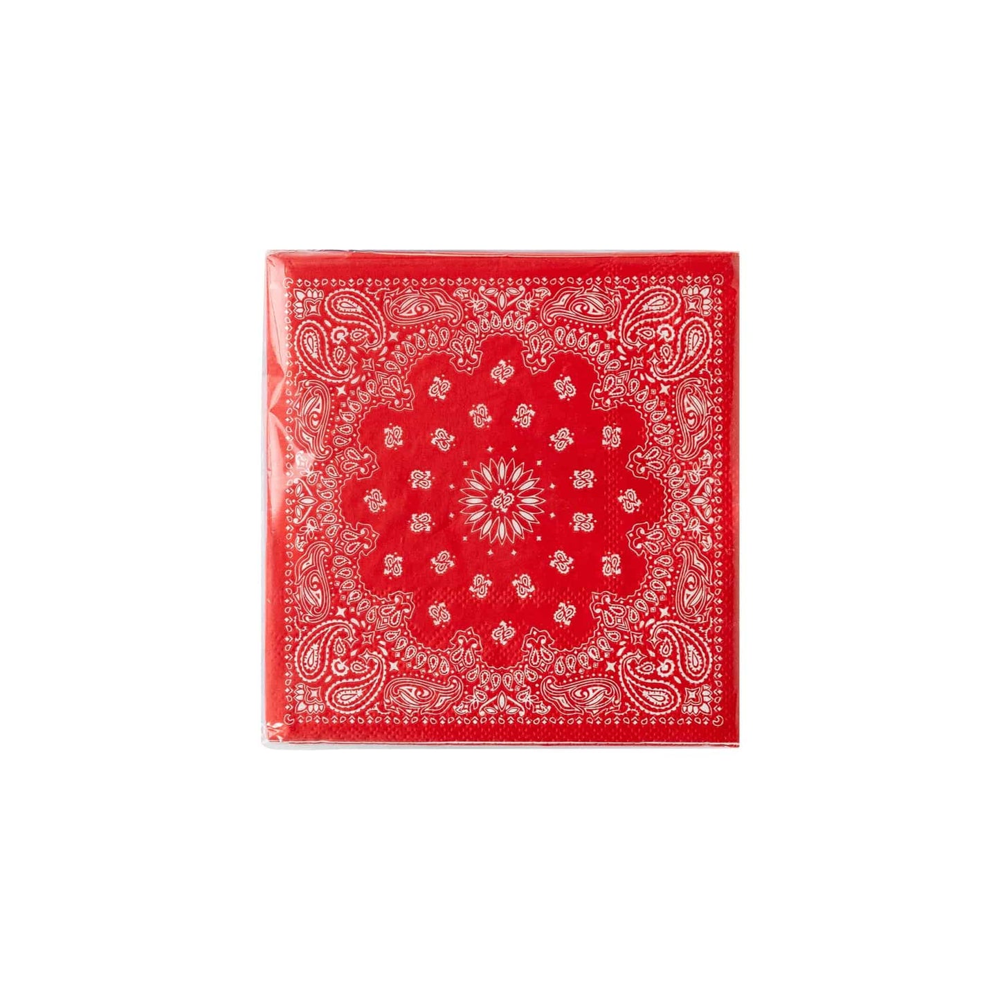 Red & Blue Bandana Cocktail Napkin Set