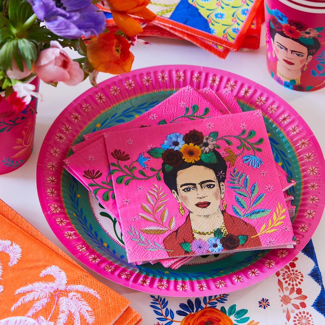 Boho Fiesta Paper Plates- Medium