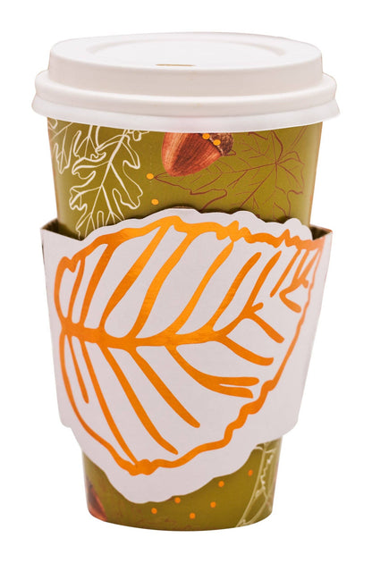 Fall Acorn and Oak Paper Coffee To-Go Cups