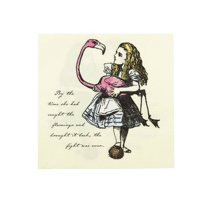 Alice in wonderful luncheon napkins design