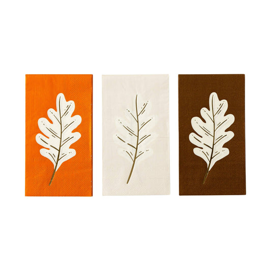 Friendsgiving Essentials - Oak Leaf Fall Dinner Napkins for Thanksgiving Gathering