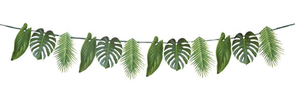 Monstera and Palm Leaf Tropical Garland
