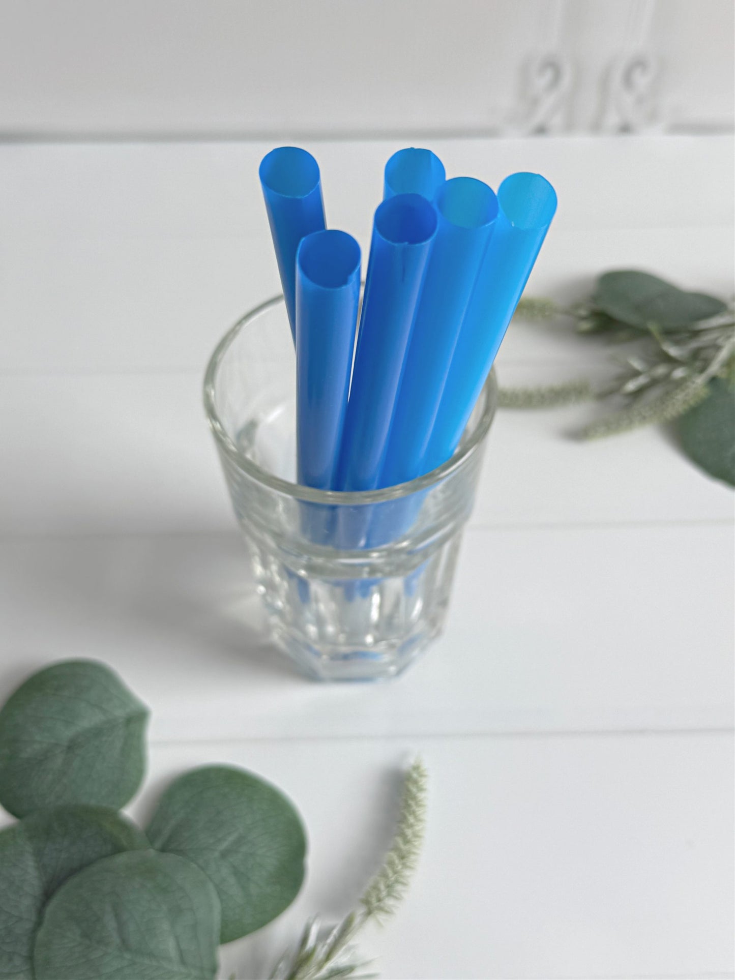 Blue Bobba Straws