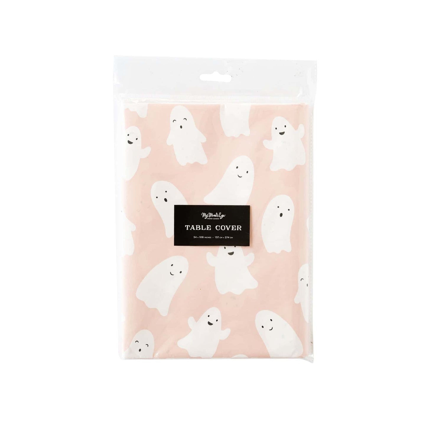 Pink Scatter Ghosts Paper Table Cover