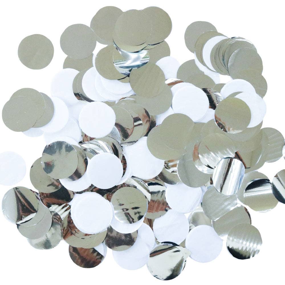 Silver Confetti - Metallic Table Scatter for New Year's Eve & Disco Parties