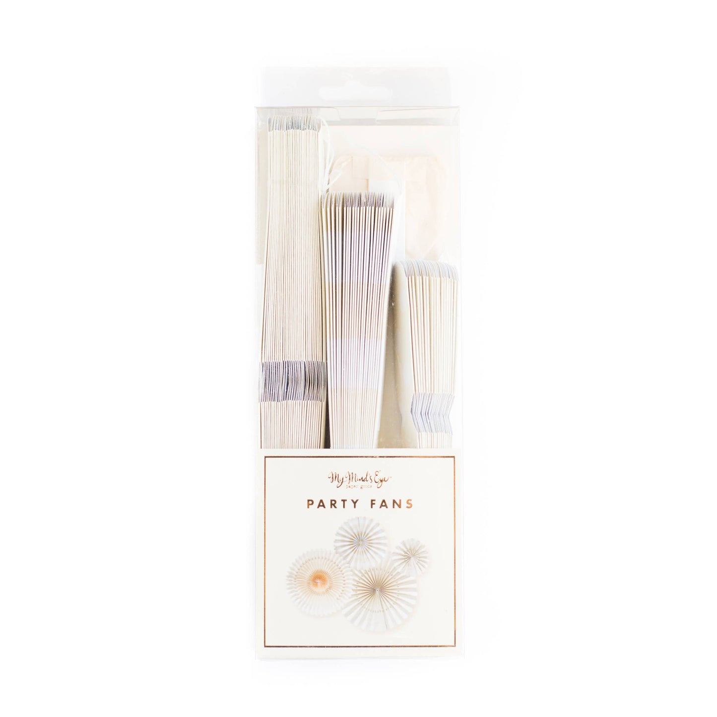 Baby It's Cold Outside Ivory and White Party Fans