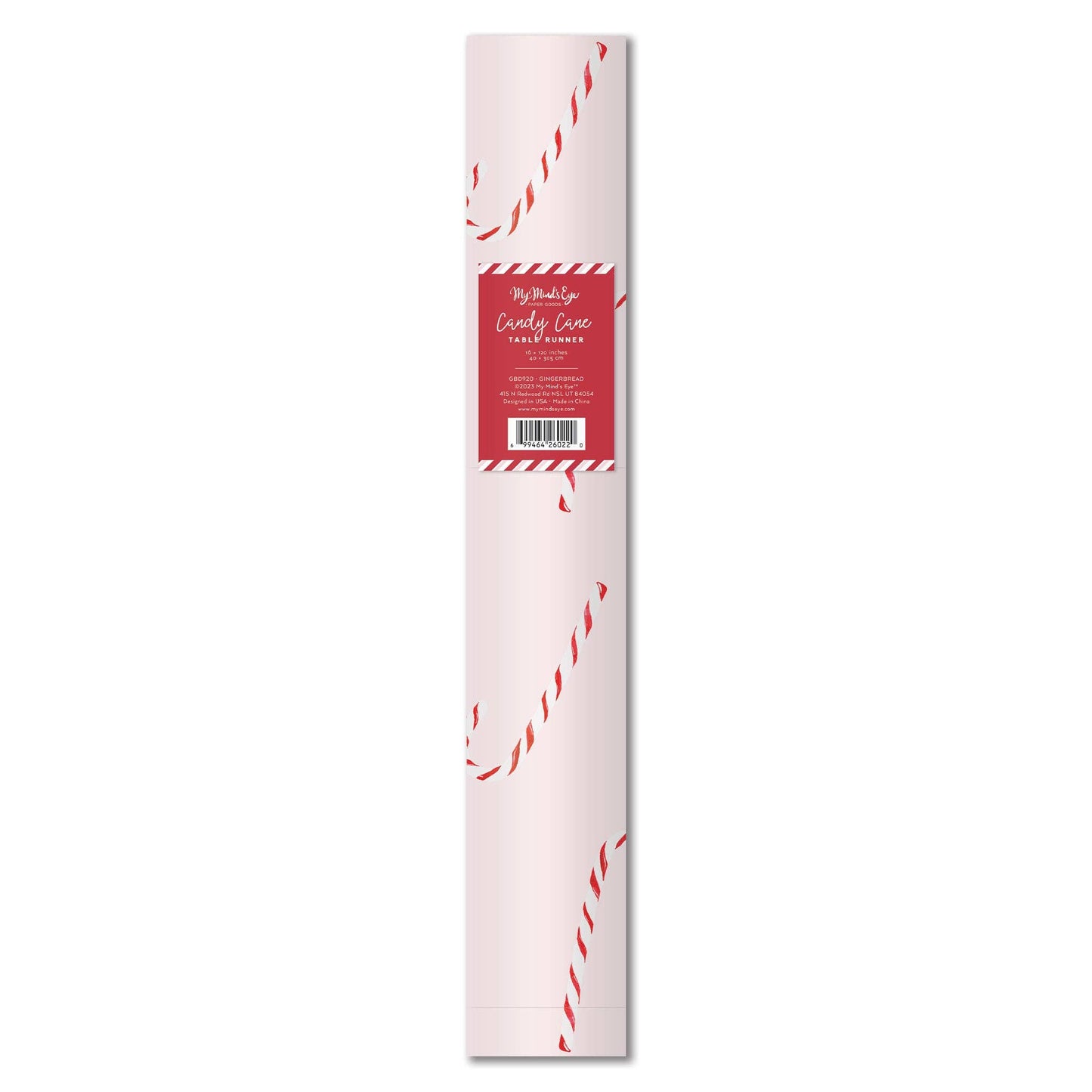 Candy Cane Paper Table Runner