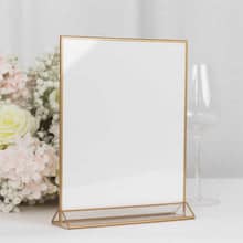 Gold Frame Acrylic Frame 9x11 for Signs and Table Numbers