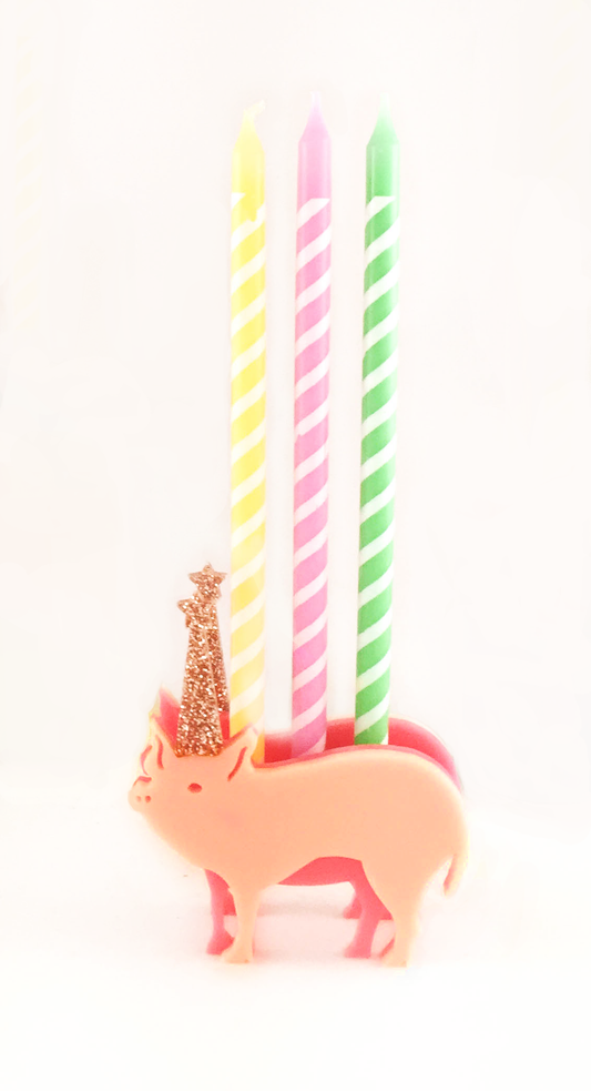 Party Pig Candle Holder